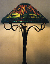 Reproduction of Tiffany 20" Dragonfly Lamp