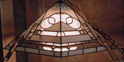 Modern Flat Panel Hanging Stained Glass Lamp