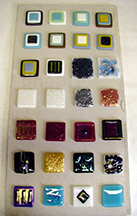 Fused Glass Tile Samples