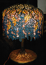 Reproduction of Tiffany 18" Wisteria Lamp